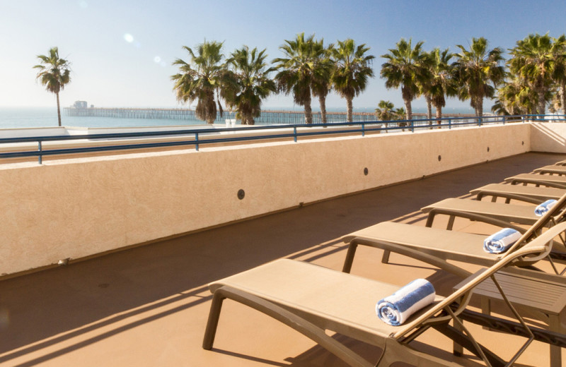 Patio at Southern California Beach Club Resort Condos.