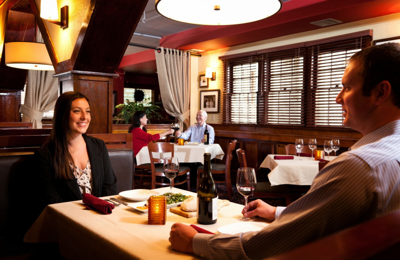 Dining at Campbell's Resort on Lake Chelan.