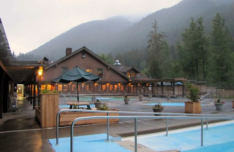 Exterior view of Sol Duc Hot Springs Resort.