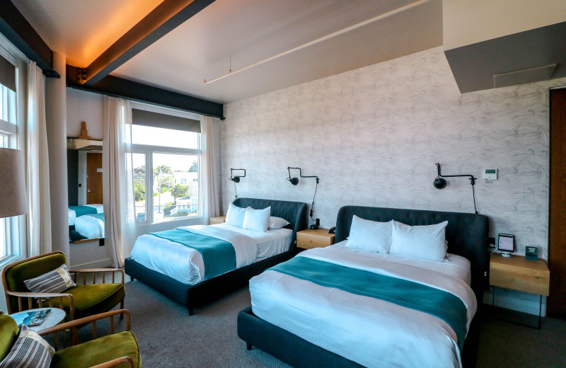 Guest room at 250 Main Hotel.