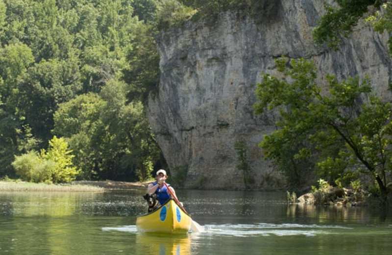 Canoeing at Buffalo River Outfitters.