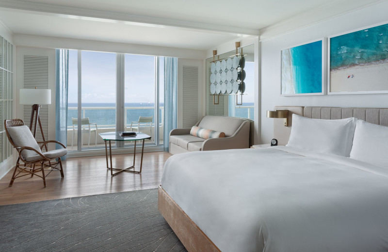Guest room at The Ritz Carlton, Fort Lauderdale.