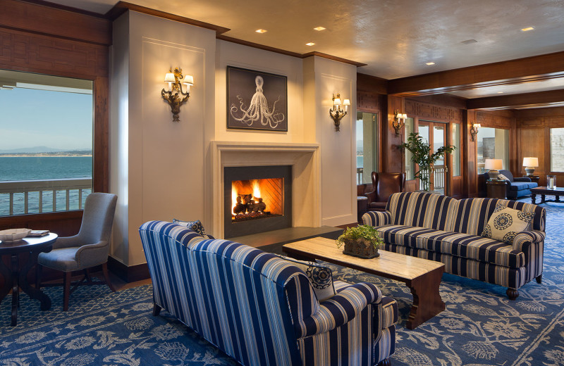 Guest living room at Monterey Plaza Hotel & Spa.