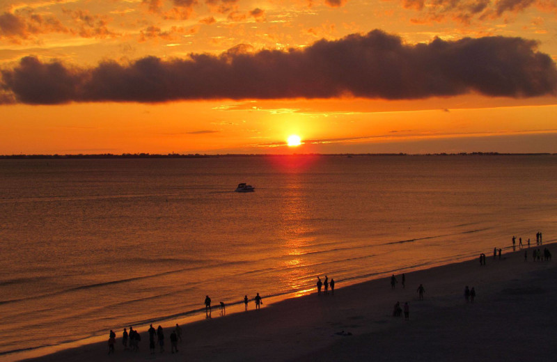 Sunset at Edison Beach House.