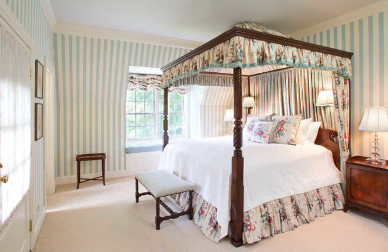 Guest room at Mayflower Inn.