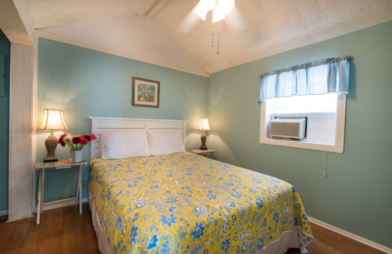 Guest room at Silver Sands Villas.