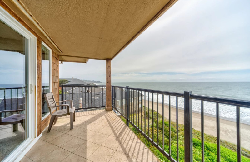 Rental balcony at Cavalier Beachfront Condominiums.