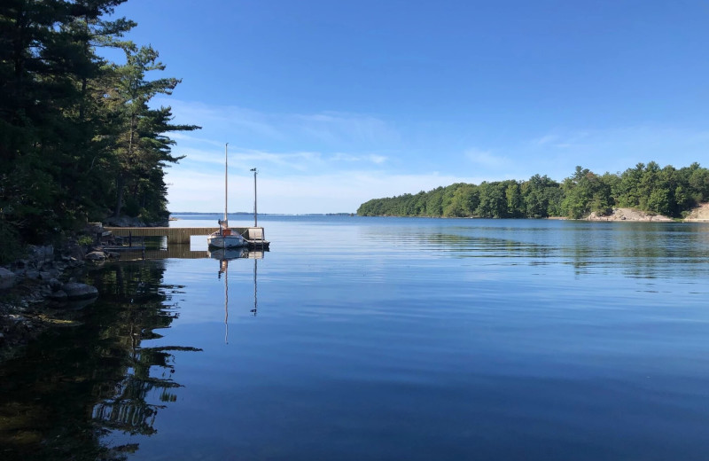 Lake at Riverbay Adventure Inn.