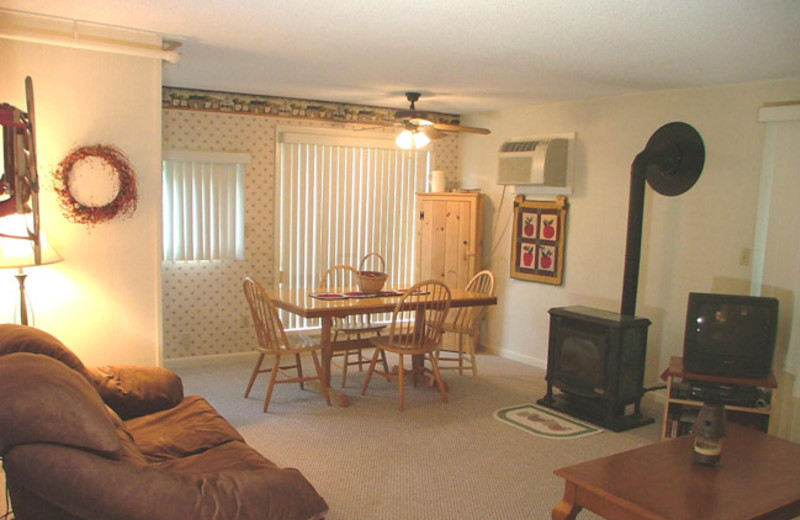 Living room view at Mountainside Resort.