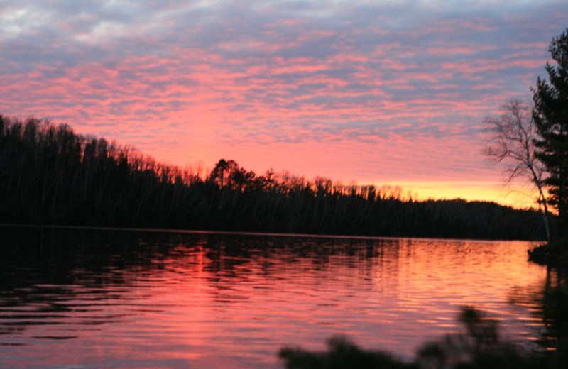 Sunset at Lakewoods Resort.
