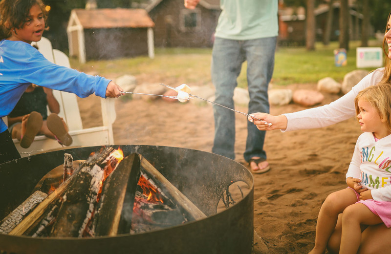 Bonfire at Grand View Lodge.