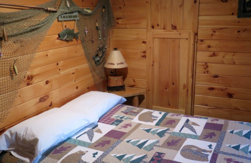 Guest room at Sleeping Bear Resort.