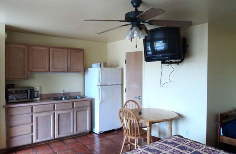 Suite kitchen at Hunt's Castle Hotel.