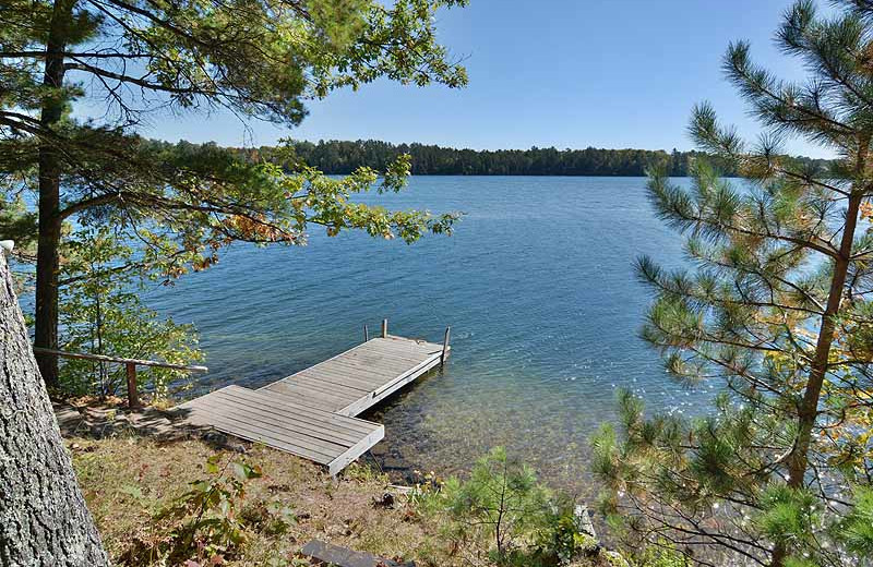 Lake view at North Country Vacation Rentals.