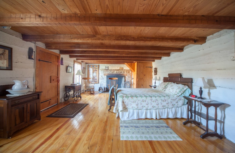 Cabin interior at Capon Springs & Farms.