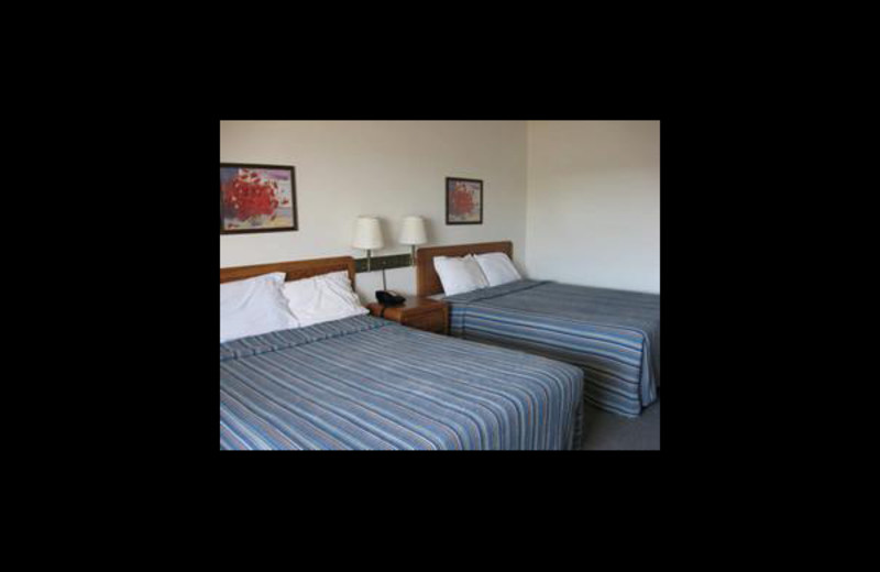 Guest bedroom at Big Bend Resort & Adventures.