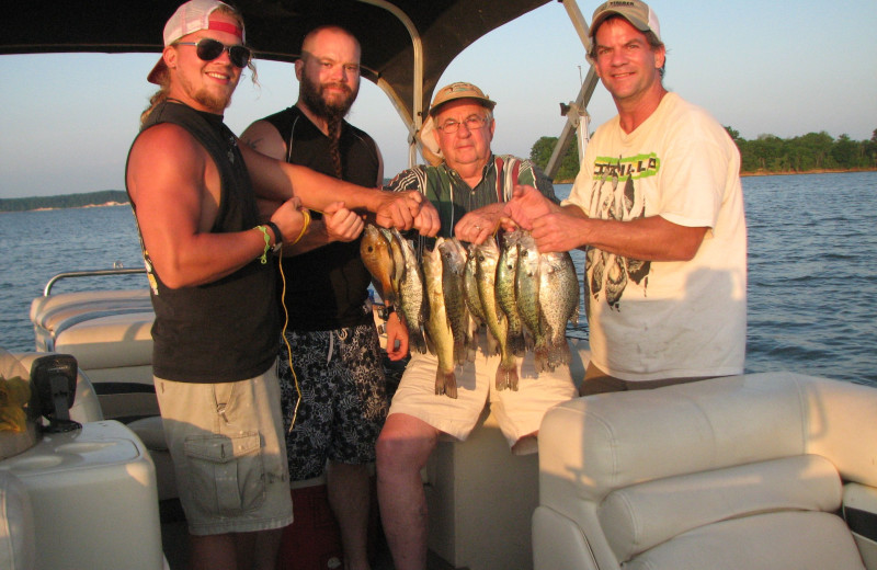 Fishing at Shawnee Bay Resort.