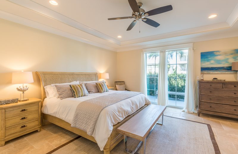 Rental bedroom at Luxury Properties Vacation Rentals.