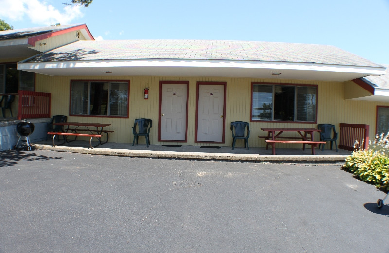 Motel exterior at Capri Village Resort.