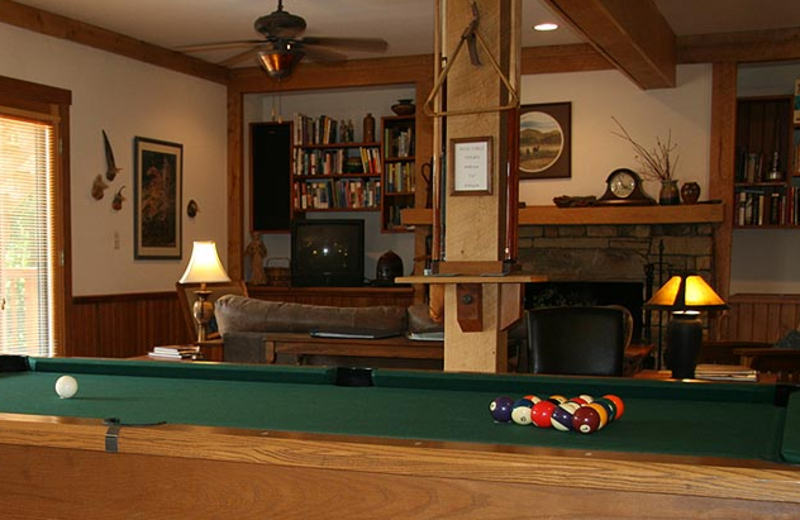 Game Room at Bent Creek Lodge