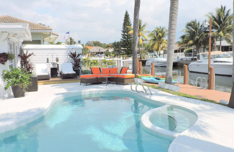 Rental pool at ValGal Vacation Rentals.