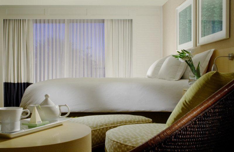 Guest room at Edgewater Beach Hotel.