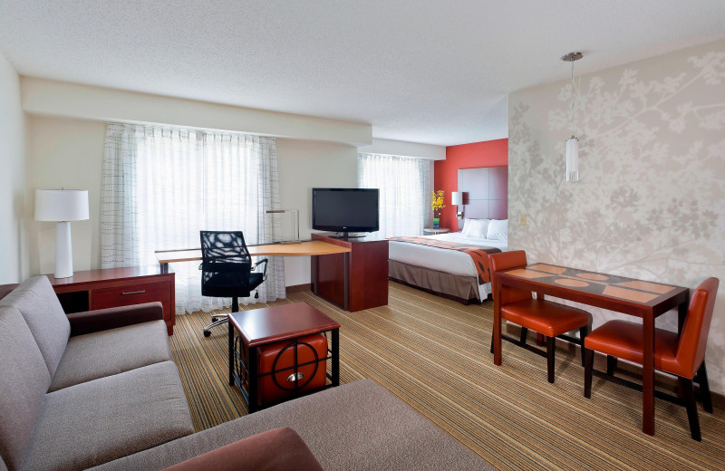 Guest room at Residence Inn Lansing West.