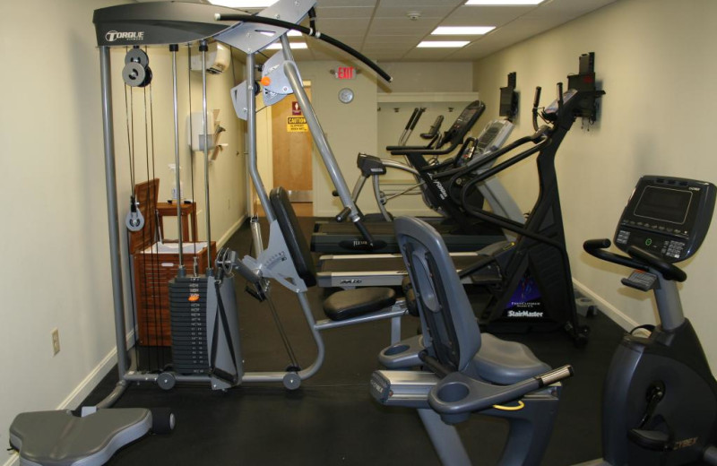 Fitness room at Windrifter Resort.