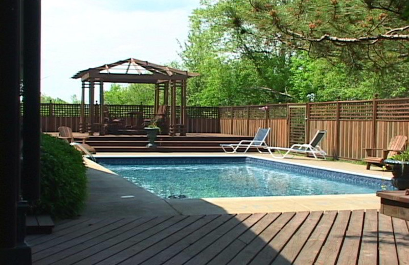 Outdoor pool at The Vagabond Inn.