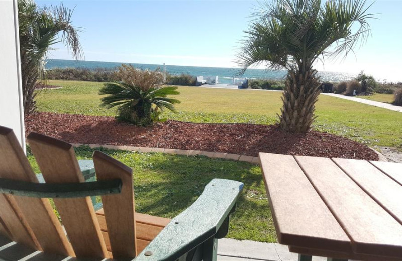 Beach view at Islander Hotel & Resort.