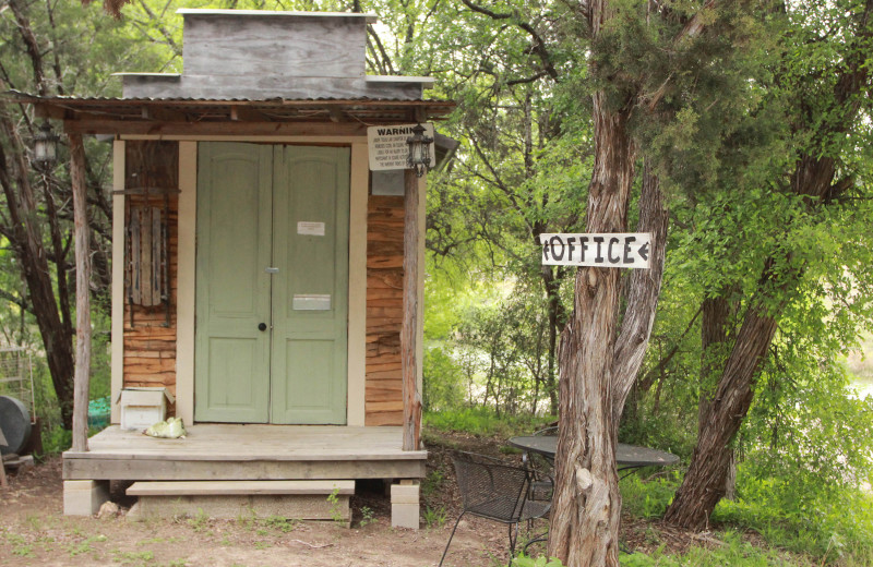 Office at Creekside Camp & Cabins.