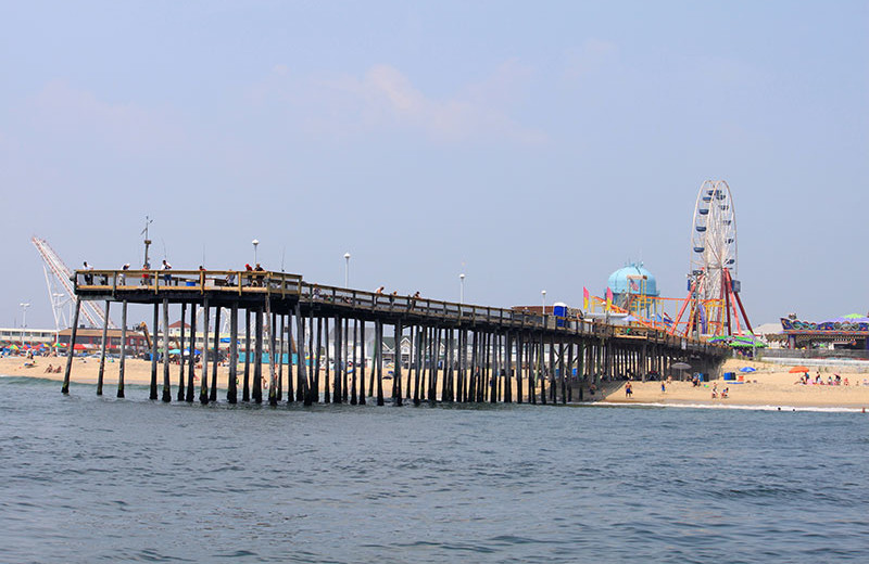 Ocean City Pier near Plim Plaza Hotel Ocean City.