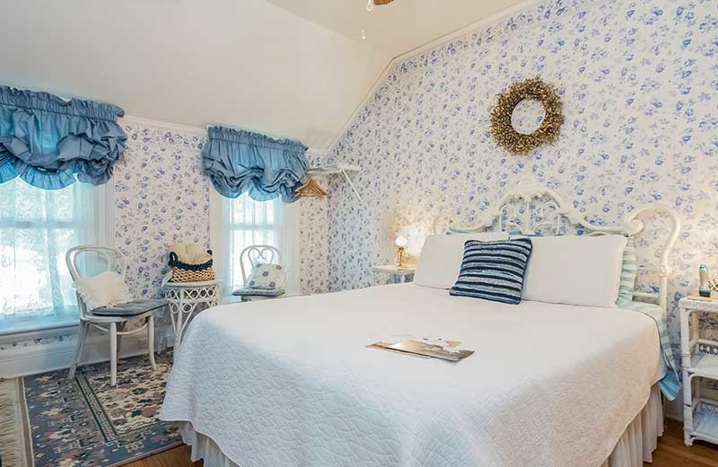 Guest room at The Kingsley House.