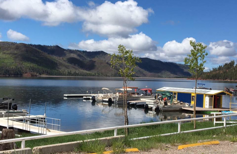 Docks at Eagles Nest Cabins.