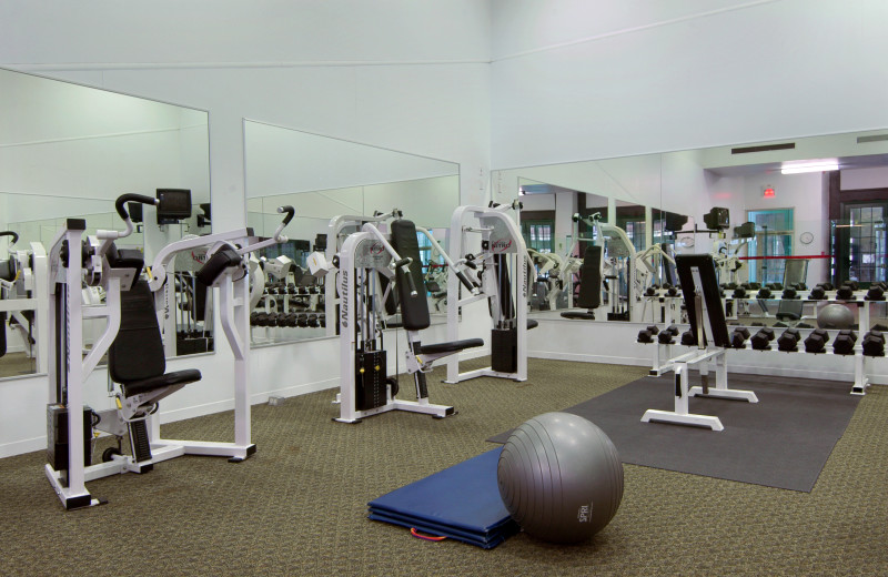 Gym at Fairmont Le Chateau Montebello.
