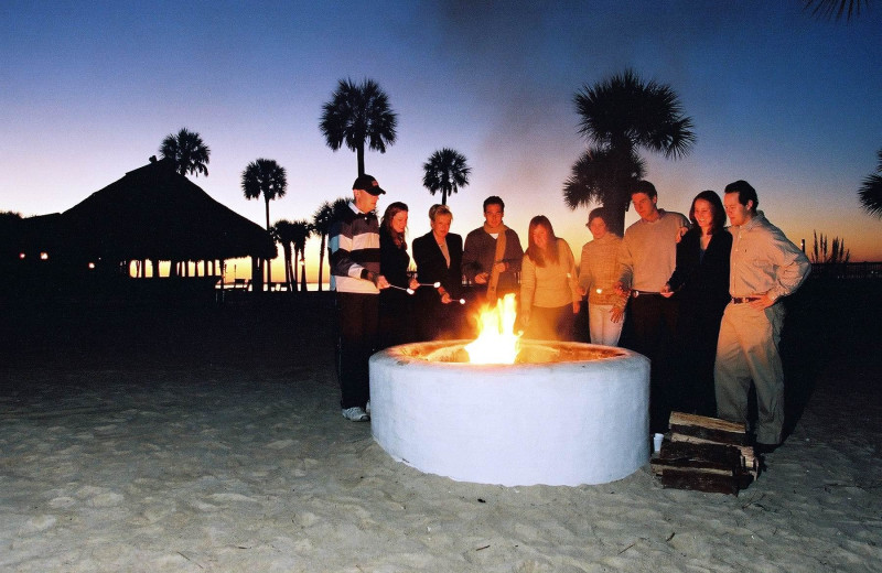 Fire Pit at Charleston Harbor Resort