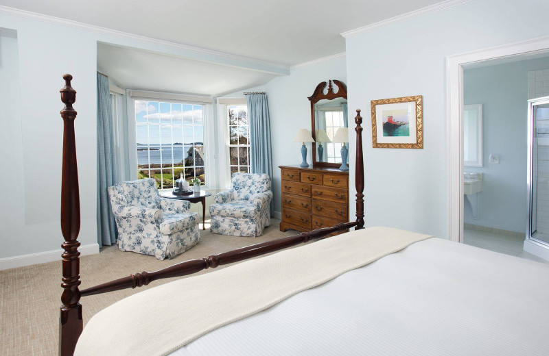 Guest room at Black Point Inn.