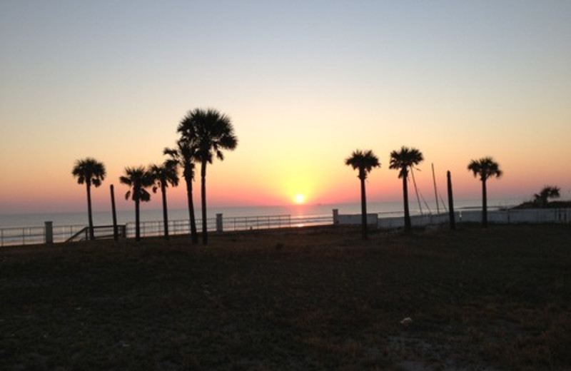 Sunrise on the beach at Fountain Beach Resort.