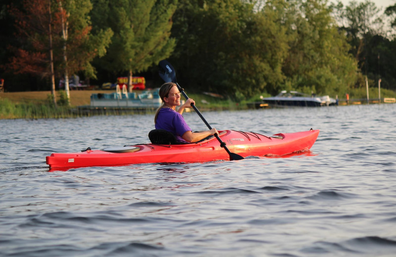 Kayaking at Pine Beach Resort-Side Lake.