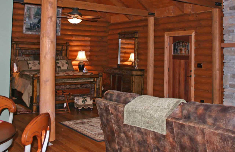 Guest room at Wildberry Lodge.