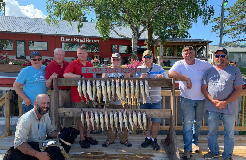 Fishing at River Bend's Resort & Walleye Inn.