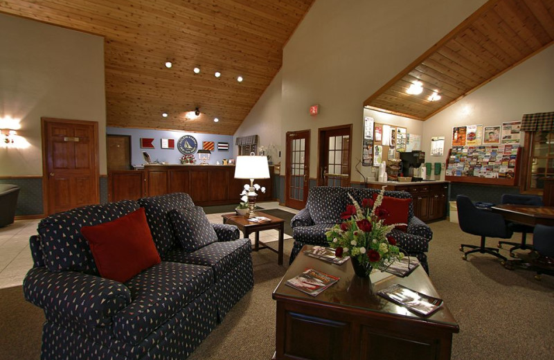 Lobby at Baileys Harbor Yacht Club Resort