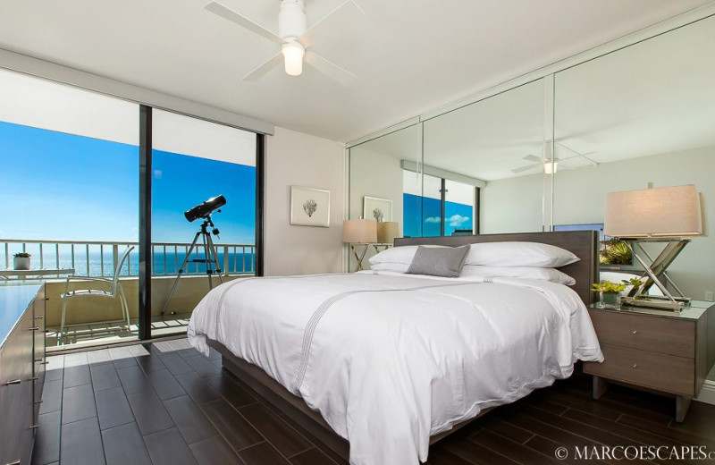 Rental bedroom at Marco Escapes.