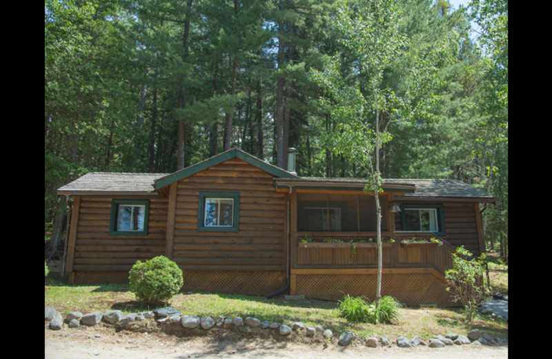 Cabin exterior at Obabika Resort.