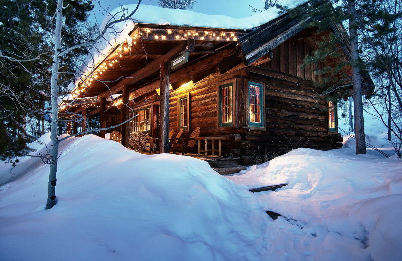 Cabin exterior at The Home Ranch.