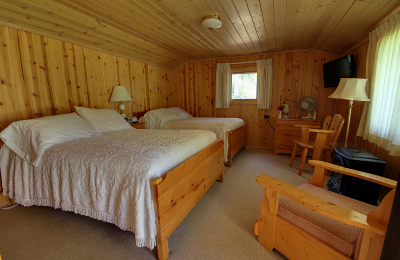 Cabin interior at River Orchard Place.