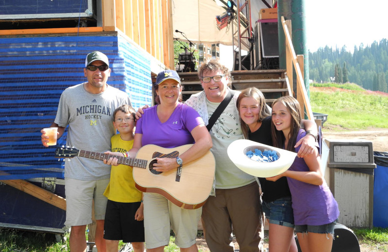 Family at Grand Targhee Resort.