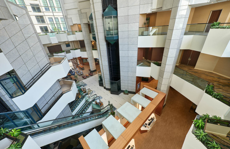 Lobby at The Westin San Diego Emerald Plaza.