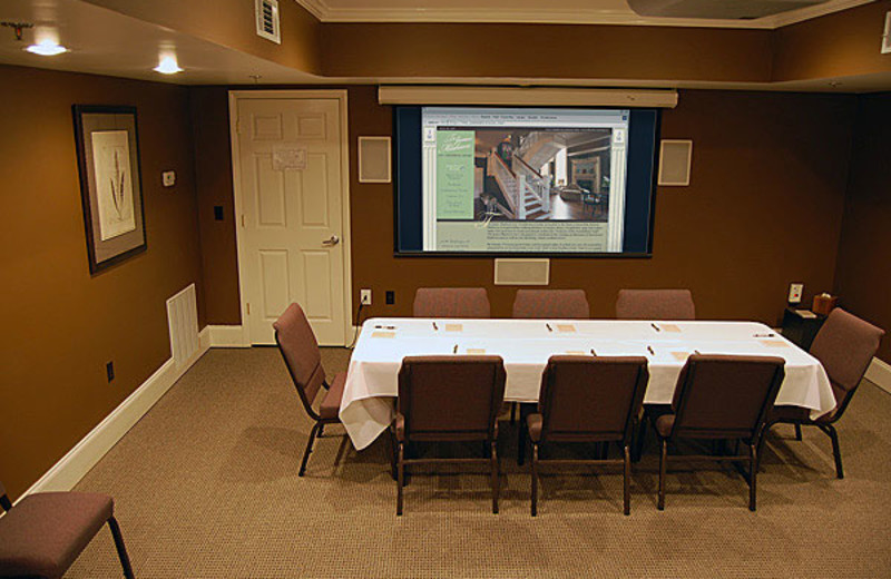 Meeting room at James Madison Inn.