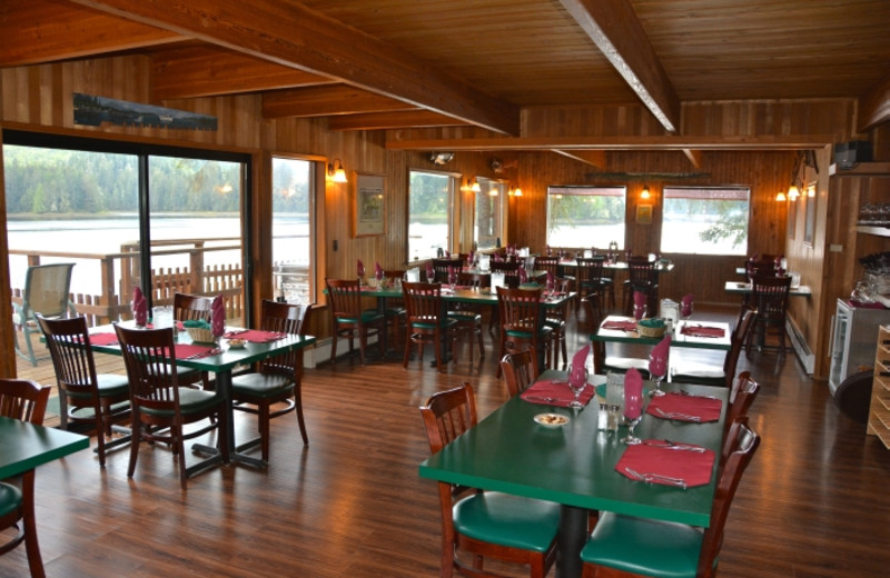 Dining room at The Fireweed Lodge.